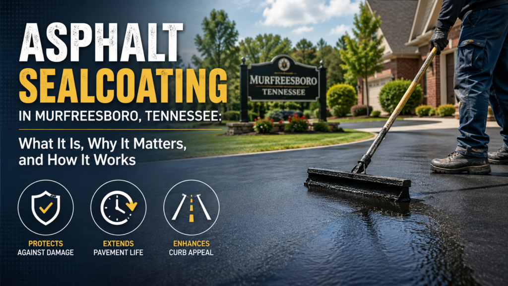 Asphalt Sealcoating in Murfreesboro, Tennessee: What It Is, Why It Matters, and How It Works